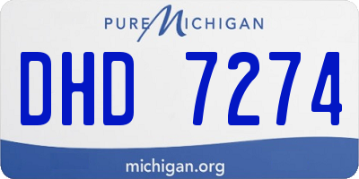 MI license plate DHD7274