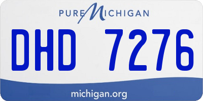 MI license plate DHD7276