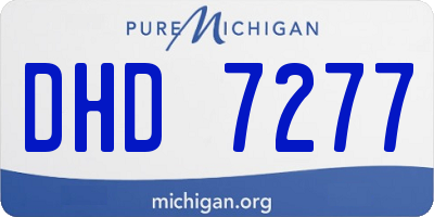 MI license plate DHD7277