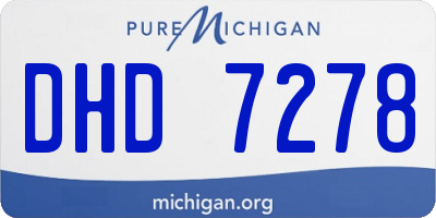 MI license plate DHD7278