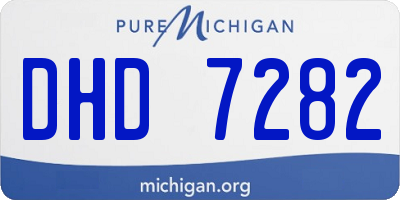 MI license plate DHD7282