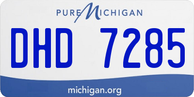 MI license plate DHD7285