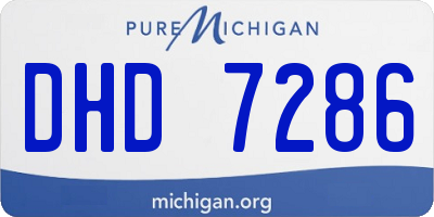 MI license plate DHD7286