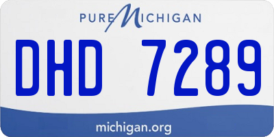 MI license plate DHD7289