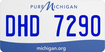 MI license plate DHD7290