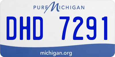 MI license plate DHD7291