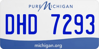 MI license plate DHD7293