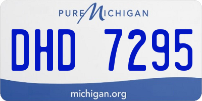 MI license plate DHD7295