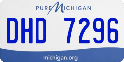 MI license plate DHD7296
