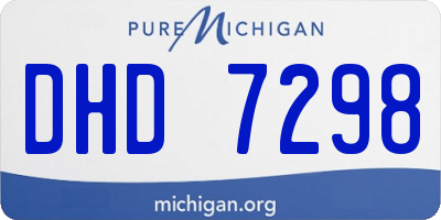 MI license plate DHD7298