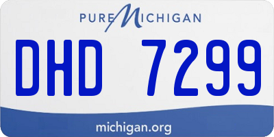 MI license plate DHD7299