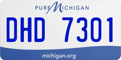 MI license plate DHD7301