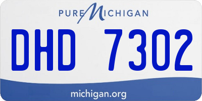 MI license plate DHD7302