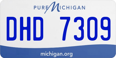 MI license plate DHD7309