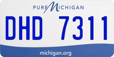 MI license plate DHD7311