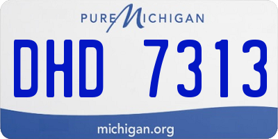 MI license plate DHD7313