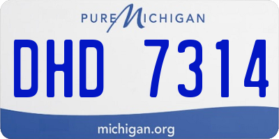 MI license plate DHD7314
