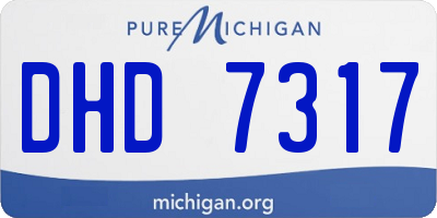 MI license plate DHD7317