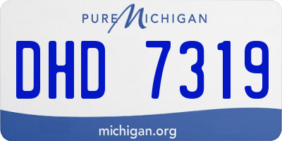 MI license plate DHD7319