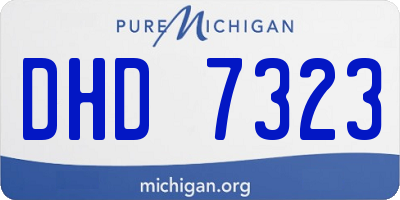MI license plate DHD7323