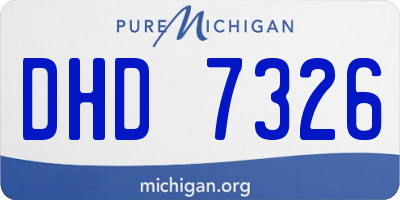 MI license plate DHD7326