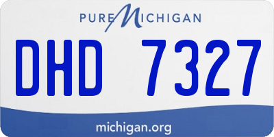 MI license plate DHD7327