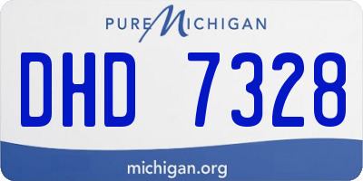 MI license plate DHD7328