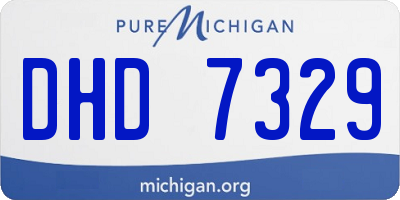 MI license plate DHD7329
