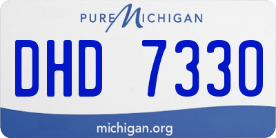 MI license plate DHD7330