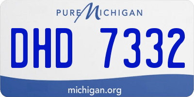 MI license plate DHD7332