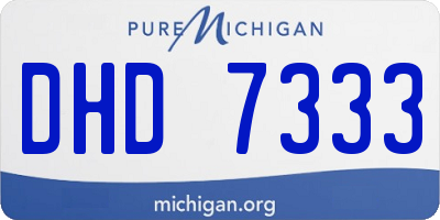 MI license plate DHD7333