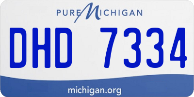 MI license plate DHD7334