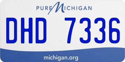 MI license plate DHD7336