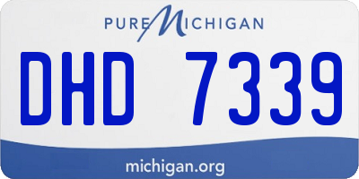 MI license plate DHD7339