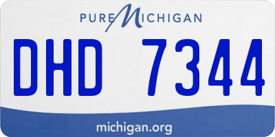MI license plate DHD7344