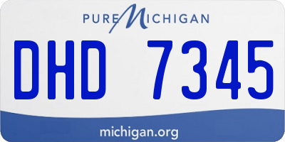 MI license plate DHD7345