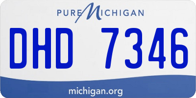 MI license plate DHD7346