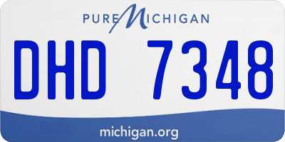 MI license plate DHD7348