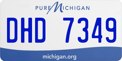 MI license plate DHD7349