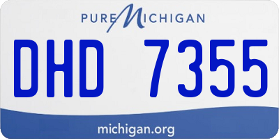 MI license plate DHD7355