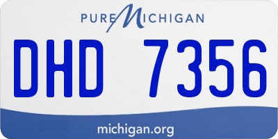 MI license plate DHD7356
