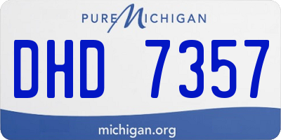 MI license plate DHD7357