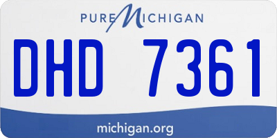 MI license plate DHD7361
