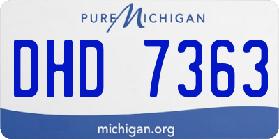 MI license plate DHD7363