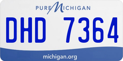 MI license plate DHD7364