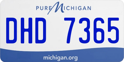MI license plate DHD7365