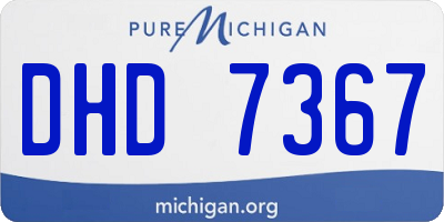 MI license plate DHD7367
