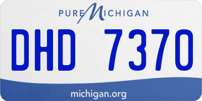 MI license plate DHD7370