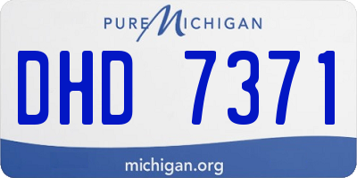 MI license plate DHD7371
