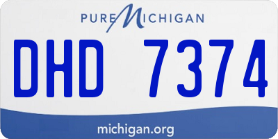 MI license plate DHD7374